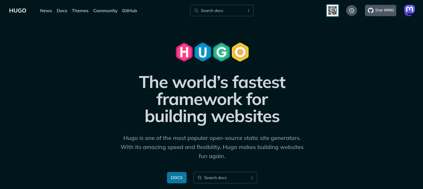 Hugo website